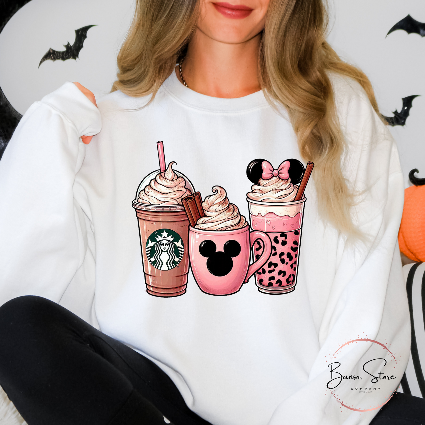 Mickey Coffee Drinks Pink [Transfer]